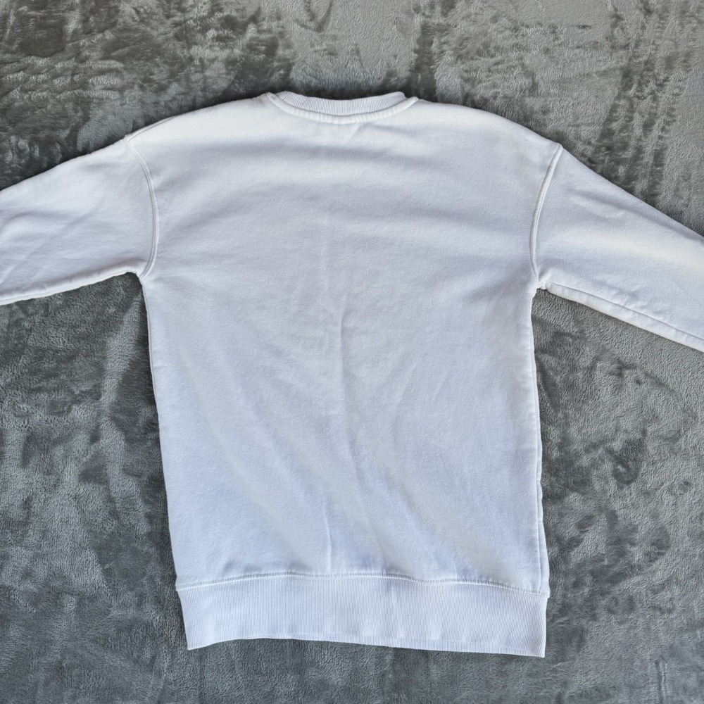 GM Official Corvette Crew Neck White Sweater L‎ Fleece - Picture 6 of 6